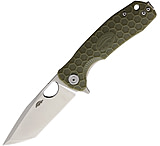 Image of Honey Badger Knives Medium Linerlock Tanto Green