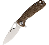 Image of Honey Badger Knives Small Leaf Linerlock Tan
