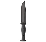 Image of KA-BAR Knives Slabby, Fixed Blade Knife, 1095 Cro-Van, 6.86 Blade Length, 12.11 Overall Length, Plain Edge, Clip Point, Black Blade, Black Glass Filled Nylon Handle, Includes Sheath
