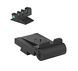 Kensight Rollo 1911 Low-Profile Fiber Optic Contoured Adjustable Combat Sight Set, Black, 940-008