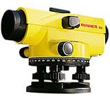 Image of Leica Geosystems Automatic Level Runner 20 Kombo Bundle with Aluminium Rod and Tripod