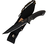 Image of Linton Cutlery Black Powder Coated Fixed Blade Knife