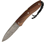 Image of Lionsteel Opera Damascus Santos Wood Folding Knife