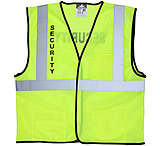 Image of MCR Safety Luminator Series Hi Vis Reflective Lime Safety Vest w/Security Logo