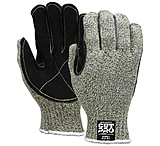 Image of MCR Safety Cut Pro Hero 7 Gauge Regular Weight Shell Cut Resistant Work Gloves with Leather Palm