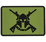 Image of Merica Life Molon Labe Spartan with Two Rifles PVC Patch