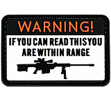 Image of Merica Life Warning. If You Can Read This You are Within Range PVC Patch
