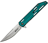 Image of Mtech Linerlock A/O Teal 3.50 in Stainless Steel Assisted Opening Folding Knife
