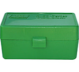 Image of MTM Case-Gard 50 Round Rifle Ammo Box, Green RS-S-50-10