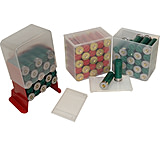 Image of MTM Shell Stack Holds 25 Loaded 2.75 Inch 12 Gauge Shotshells Clear Sold In 4-Packs
