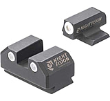 Image of Night Fision Ruger Max 9 Tritium White Ring Square Rear Night Sight Set