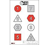 Image of OpticsPlanet Exclusive EZ2C Targets Style 25, Recognition And Aquisition Drill Target