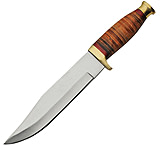 Image of Pakistan Bowie Stacked Leather Fixed Blade Knife