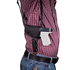 DeSantis Patriot Grd Shoulder Rig Leather Shoulder Holster. Glock 17, 17 Gen 5, 22, 31, 47,With Or Without Reflex Sights, Ambidextrous Hand, Black, M99BJ9DJ0