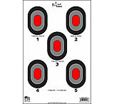 Image of Pro-Shot Red Centre Bullseye Heavy Paper Targets