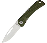 Image of Real Steel Akuma Linerlock Olive Green Folding Knife