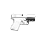 Recover Tactical Picatinny Rail Adapter, Glock 43/43X/48, Black, GR43-01