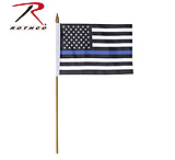 Rothco Thin Blue Line Stick Flag, 1522