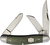 Image of Rough Rider Sowbelly Green Micarta Brushed Folding Knife