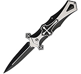 Image of S-TEC Cross Linerlock A/O 4.00 in Stainless Steel Assisted Opening Folding Knife