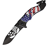 Image of S-TEC Skull Linerlock A/O STT270173 3.50 in Stainless Steel Assisted Opening Folding Knife