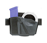 Image of Safariland 573 Concealment Magazine Holder, Paddle, Single w/Cuff Pouch - Plain Black, Right Hand 573-53-21