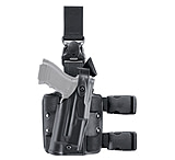 Image of Safariland 6305 ALS Tactical Holster w/ Quick Release Leg Harness - STX TAC Black, Right Hand 6305-73-131