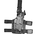 Image of Safariland 6305 ALS Tactical Holster w/ Quick Release Leg Harness - STX Tactical Black, Right Hand 6305-619-131