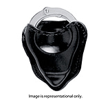 Image of Safariland 90 Hand Cuff Case w/Flap Standard Sized Chain, Plain Black