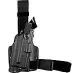 Image of Safariland 6305 ALS Tactical Holster w/ Quick Release Leg Harness - STX TAC Black, Right Hand 6305-56-131
