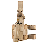 Image of Safariland 6305 ALS Tactical Holster w/ Quick Release Leg Harness - STX FDE Brown, Right Hand 6305-148-551