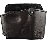 Image of Safariland 573 Concealment Magazine Holder, Paddle, Single w/Cuff Pouch - Plain Cordovan, Ambidextrous 573-53-062