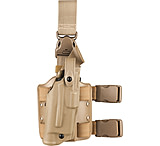 Image of Safariland 6305 ALS Tactical Holster w/ Quick Release Leg Harness - STX FDE Brown, Right Hand 6305-91-551