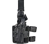 Image of Safariland 6305 ALS Tactical Holster w/ Quick Release Leg Harness - STX TAC Black, Right Hand 6305-744-131