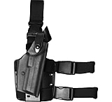Image of Safariland 6005 SLS Tactical Holster w/ Quick Release Leg Harness - STX Tactical Black, Right Hand 6005-393-121