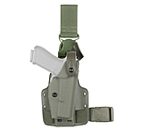 Image of Safariland 6005 SLS Tactical Holster w/ Quick Release Leg Harness - OD Green, Right Hand 6005-93-561