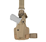 Image of Safariland 6005 SLS Tactical Holster w/ Quick Release Leg Harness - STX FDE Brown, Right Hand 6005-5340-551