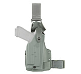 Image of Safariland 6005 SLS Tactical Holster w/ Quick Release Leg Harness - STX Foliage Green, Right Hand 6005-93-541