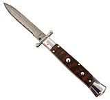Image of Steel River Knives SGSWRDAM Spartan 3.9" Italian Bayonet Damascus 5.1" Snakewoo