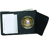 Image of Strong Leather Book Style Badge Wallet, Badge Cut 200-600