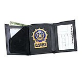Image of Strong Leather Tri-fold Badge Wallet - Dress