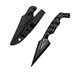 Image of Stroup Knives Ultralite Non Metallic, 3.75 Spear Point Blade, Zytel Construction, 7.5 Overall Length, Black, Includes Sheath