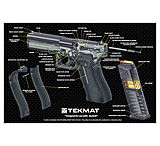 Image of Tekmat Armorers Bench Mat 11"x17" Glock 17 G4 Cut Away