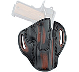 Texas 1836 Cannon Vintage Edition - Open Top OWB Holster, Right Hand, Most Full Size 1911's, With No Attachment, Vintage Brown, Black, TX-BH3-200-VINBRO