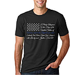 Image of Thin Blue Line Pledge Of Allegiance Flag T-shirt - Mens