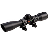 TruGlo 4x32mm 1in Tube Crossbow Rifle Scope with Rings