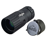 Image of TRYBE Optics Enhancer Scope Magnification Doubler, 2x40mm, 30 mm/1 inch Tube Mount, Black w/ Butler Creek Flip-Open Scope Cover, ENHRS-B-KIT1