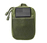Image of VISM Molle Utility Pouch With U.S. Patches