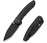 Image of We Knife Co Ltd Weknife Micro Trogon Thumb Stud Knife Black Titanium Handle