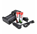 Image of Wicked Hunting Lights 2-Position Charger Kit w/ 21700 Li-Ion Rechargeable Batteries